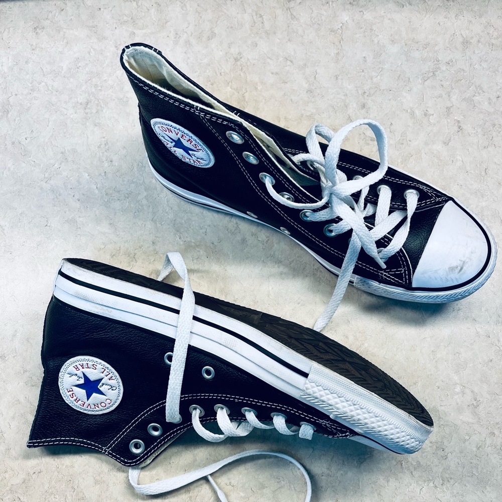 Converse Leather Hi-Tops